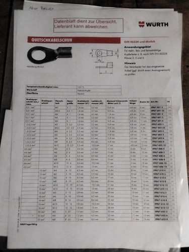 1000 ringkabelschuh m10 - 1000,