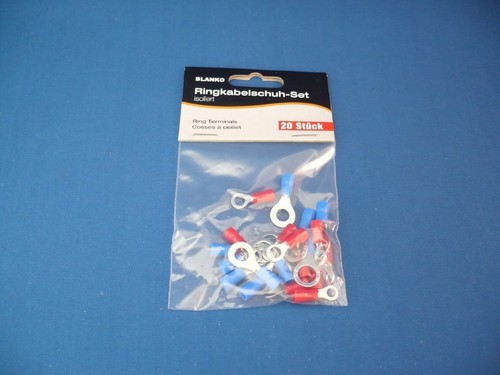 Ringkabelschuh set isoliert - ringkabelschuh-set,