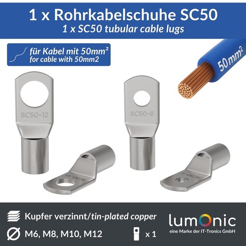 Rohrkabelschuh blank 50mm²